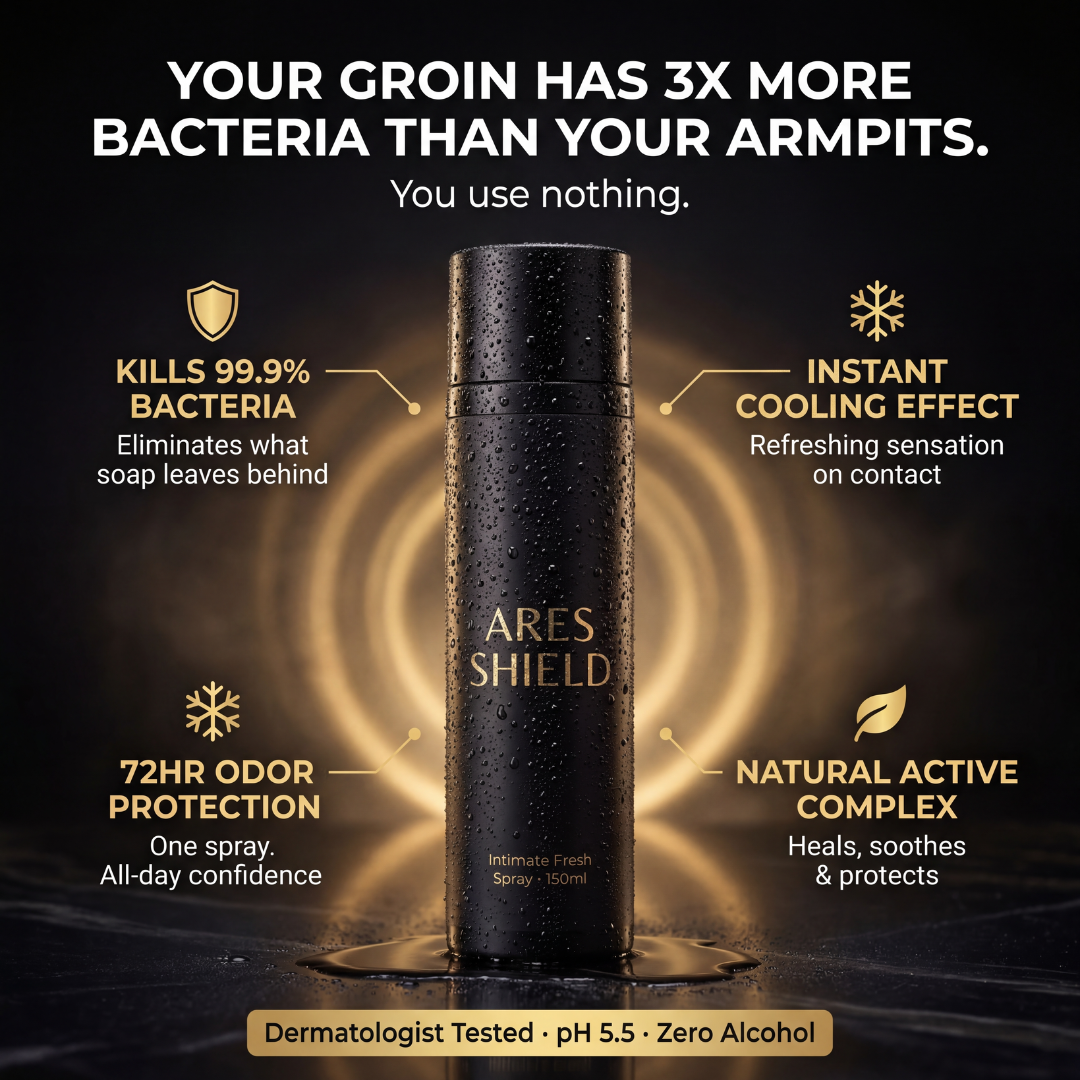 ARES Shield - Antibacteriële intieme beschermende spray voor mannen