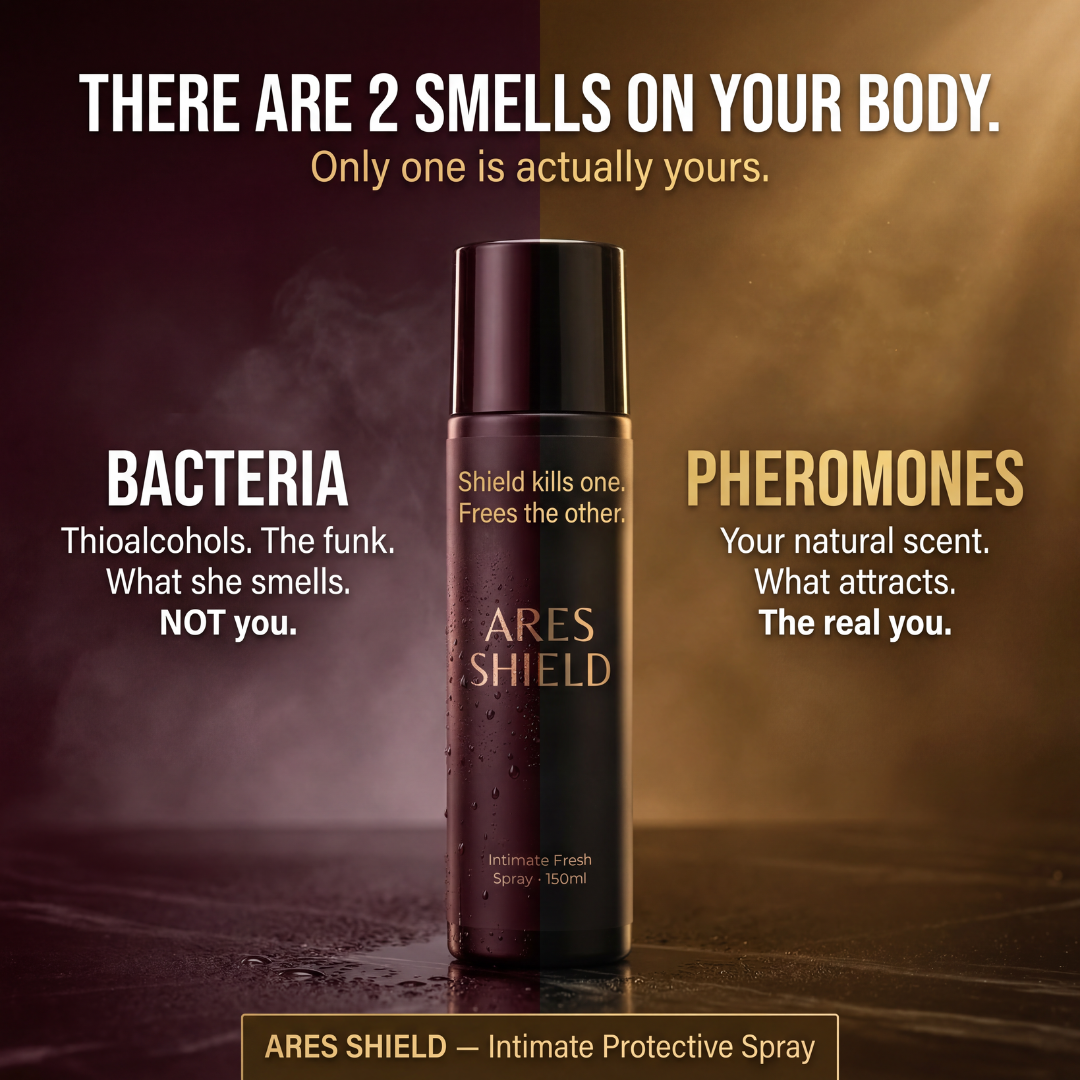 ARES Shield - Antibacteriële intieme beschermende spray voor mannen