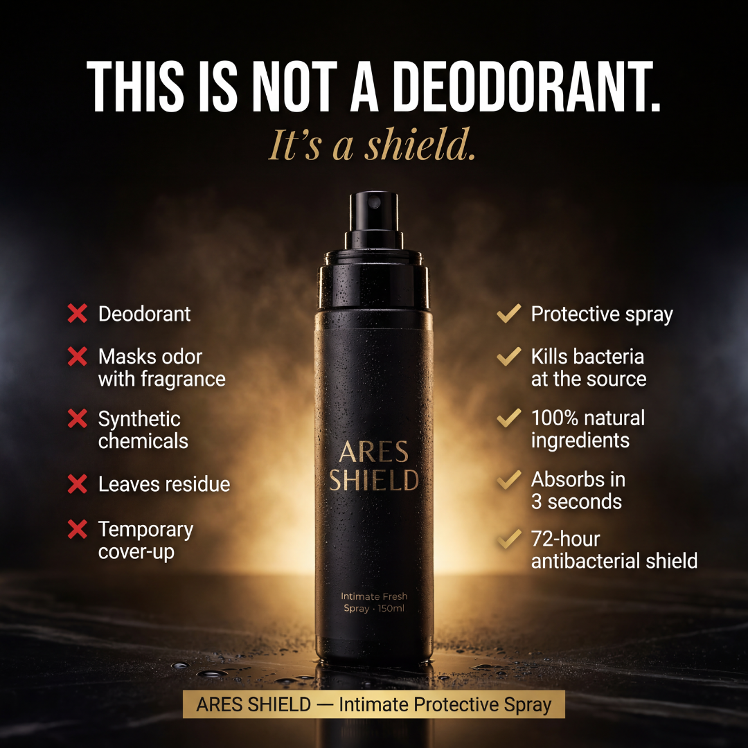 ARES Shield - Antibacteriële intieme beschermende spray voor mannen