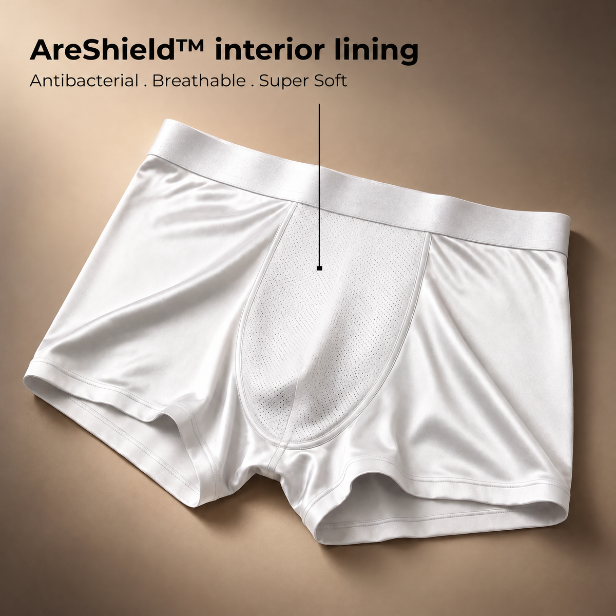 Ares zijden boxers | Comfort voor de hele dag (witte editie)