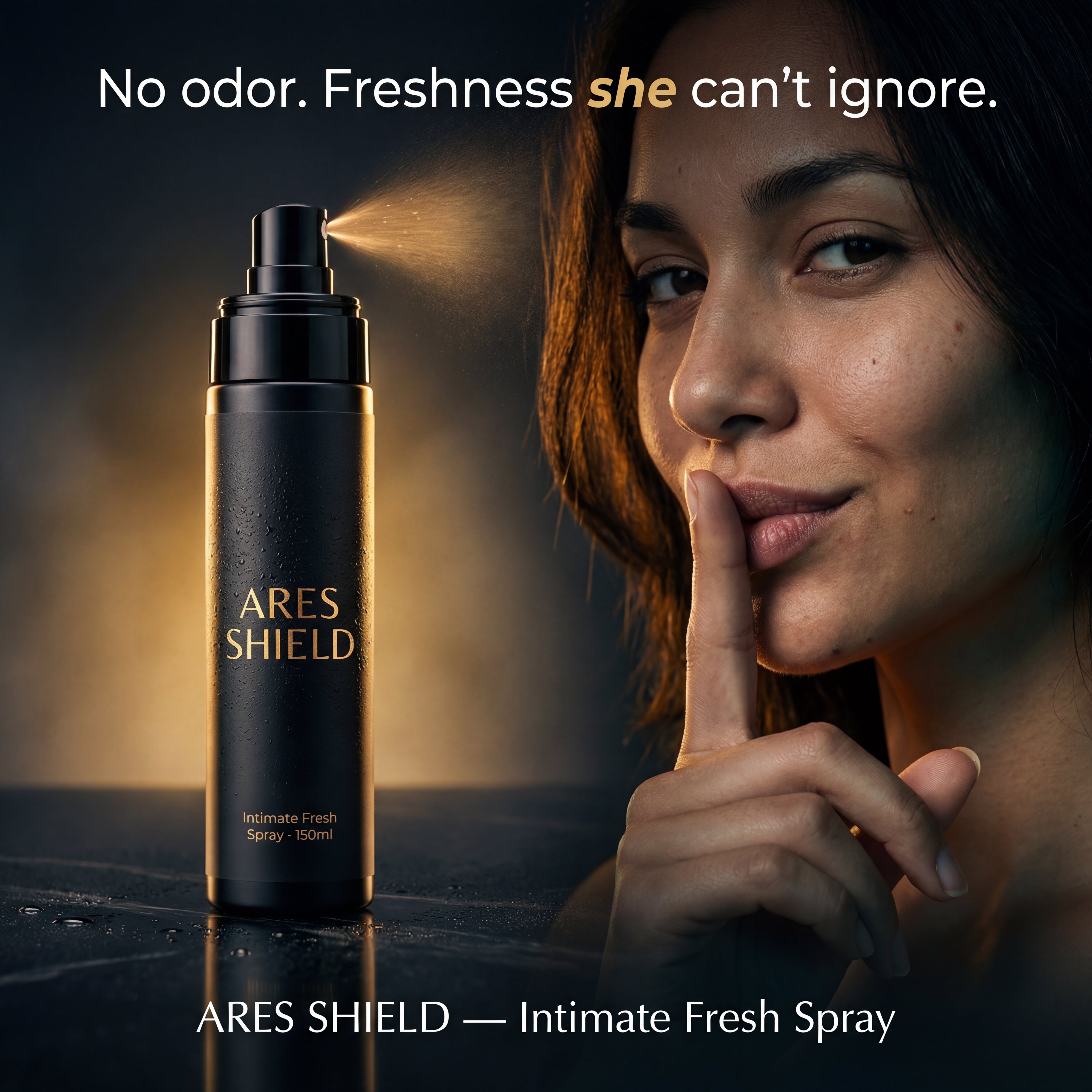 ARES Shield - Antibacteriële intieme beschermende spray voor mannen